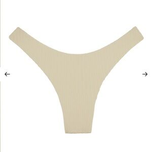 Monday Swimwear Byron Bottoms - Vanilla Matte Rib
